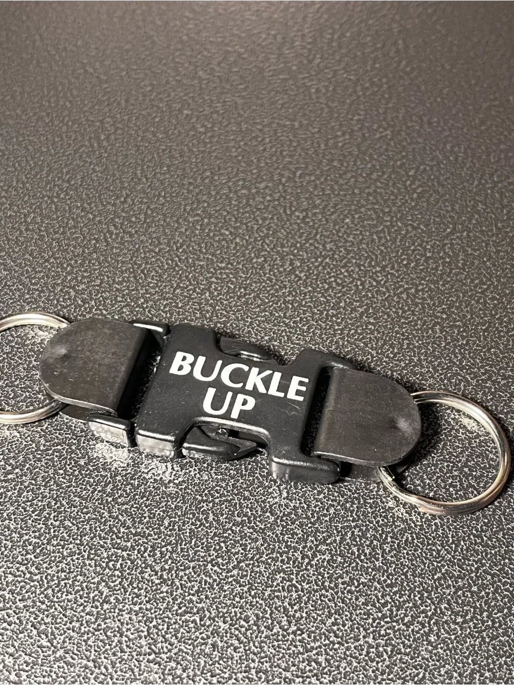 Buckle Up Black Keychain Connector